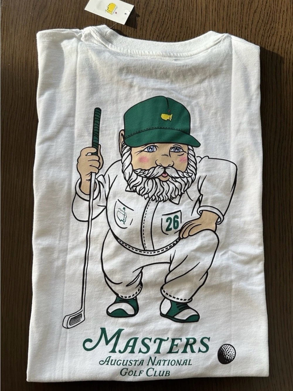 Masters Augusta National 2026 Gnome T-Shirt White Special Edition NWT Size XXL